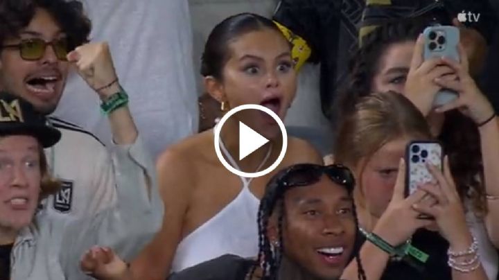 VIDEO: Selena Gómez REACCIONA SORPRENDIDA al casi GOL de Lionel Messi